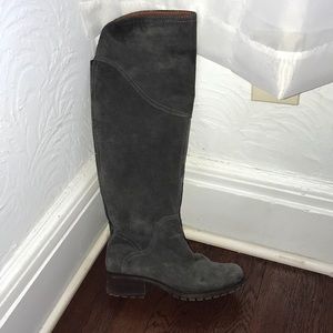 Gray suede Lucky Brand boots